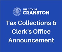 Tax Collections & City Clerk's Office Announcement